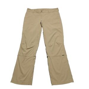 Columbia Omni Shield Pants Womens‎ Size 14 Khaki Stretch Nylon Hiking Camping